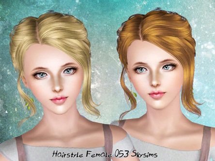 Женская прическа Hair-053 от Skysims