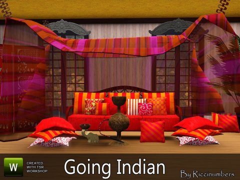 Гостиная Going Indian Living от RicciNumbers