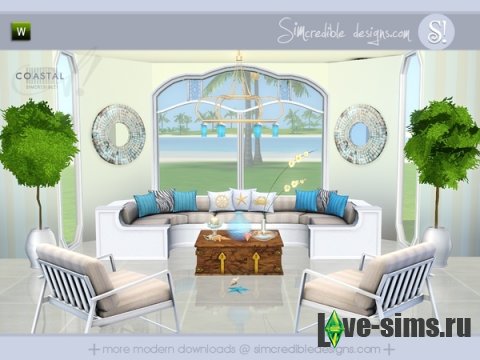 Гостиная Coastal от SIMcredible