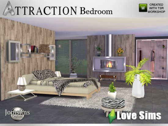 Attraction Bedroom от jomsims