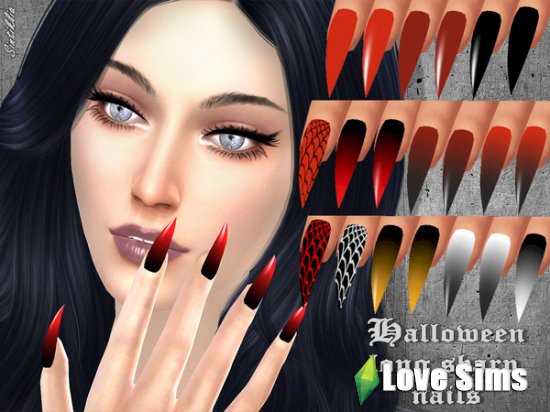 Sintiklia - Halloween sharp long nails
