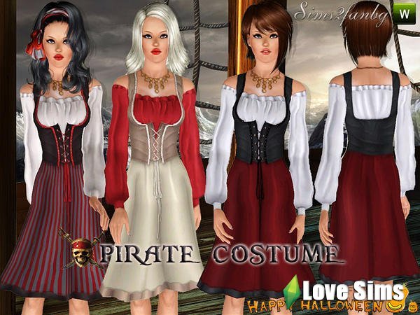 Пиратский костюм от Sims2fanbg