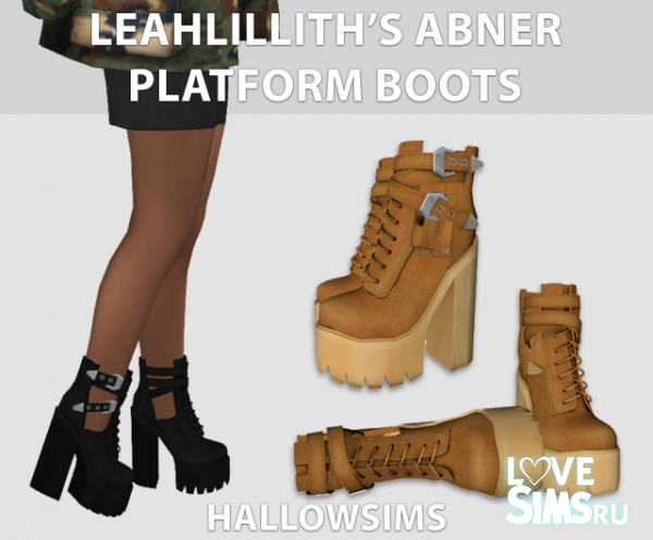 Ботинки на платформе от Hallow Sims