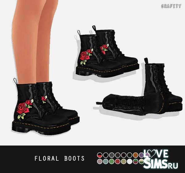 Ботинки Floral от grafity
