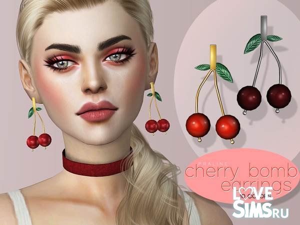 Серьги Cherry Bomb от Pralinesims