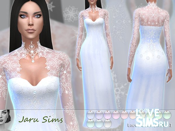 Платье Laced Gown Stella 1 от Jaru Sims