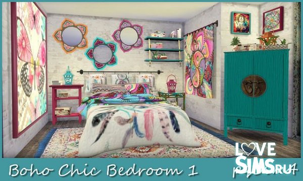 Спальня Boho Chic от pqSim4