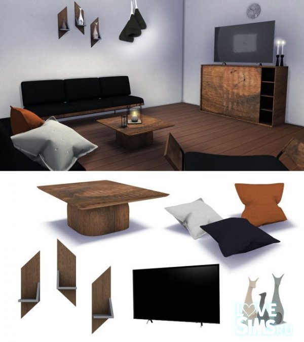 Гостиная Onyx Furniture & Decor Set Pt. 2