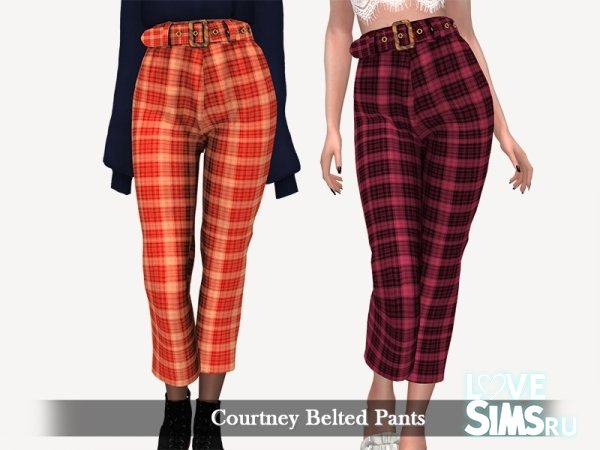 Брюки Courtney Belted Pants