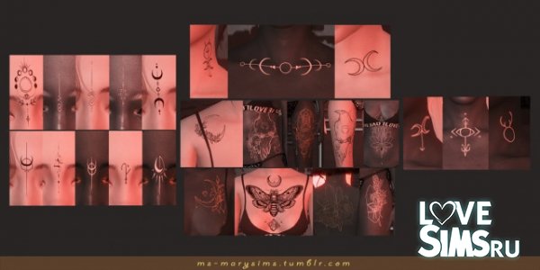 Tattoos Set Witch`s mark от MS-MarySims