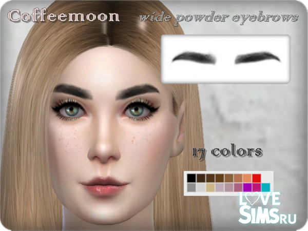 Wide powder eyebrows by Coffeemoon