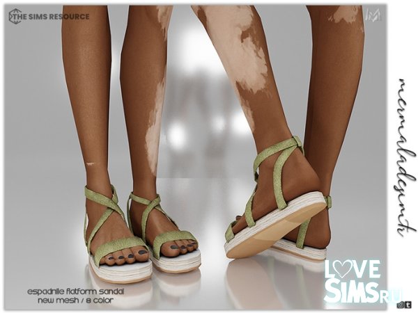 Сандалии Espadrille Platform Sandals S08