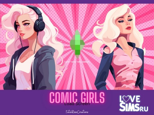 Экран загрузки Comic Girls
