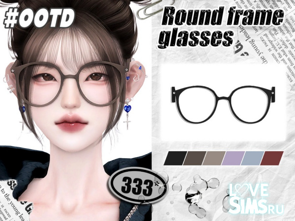Очки Round Frame Glasses