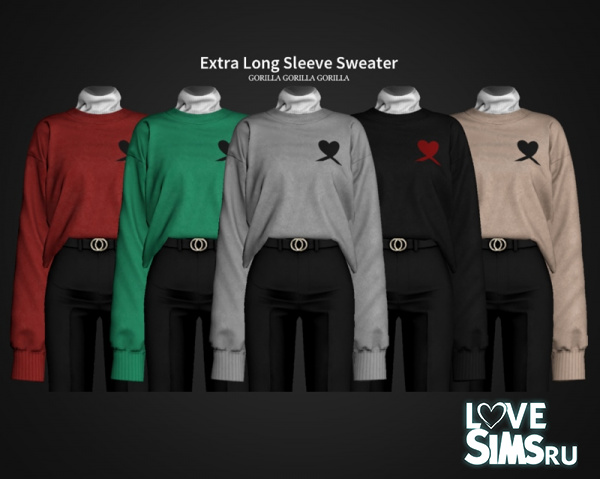 Свитер Extra Long Sleeve Sweater