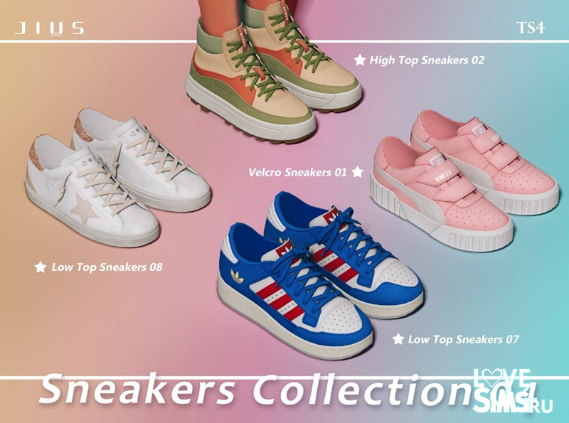 Скачать кроссовки Sneakers Collection 04 для Симс 4