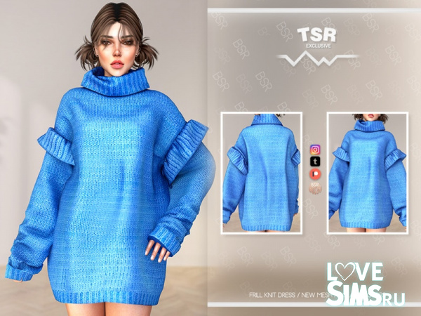 Платье FRILL KNIT DRESS BD1077