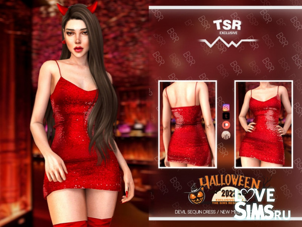 Платье DEVIL SEQUIN DRESS BD1091