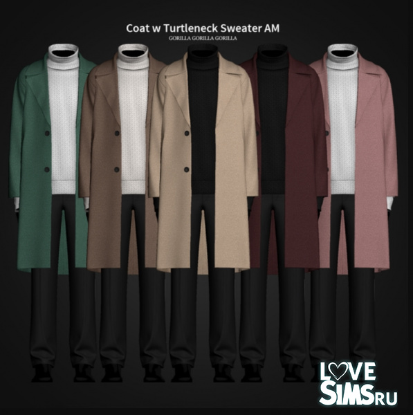 Пальто Coat w Turtleneck Sweater AM