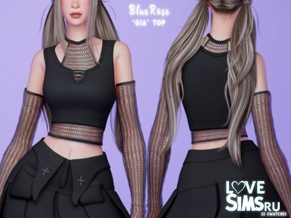 Готический наряд Gia от Bluerose-sims