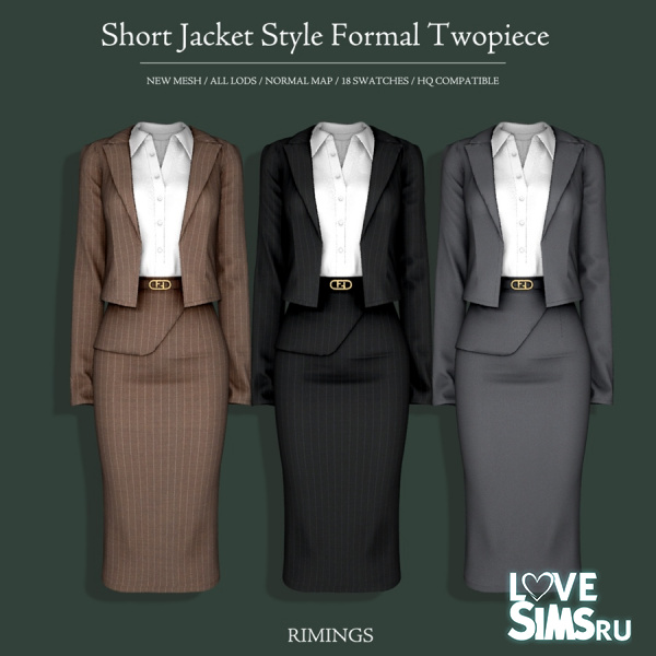 Костюм Short Jacket Formal Twopiece