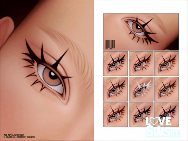 Ресницы Maxis Match 2D Eyelashes N107