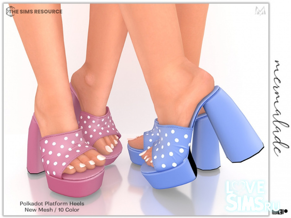 Сабо Polkadot Heels S346