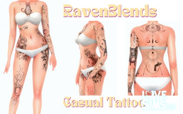 Тату Casual Tattoo от RavenBlends