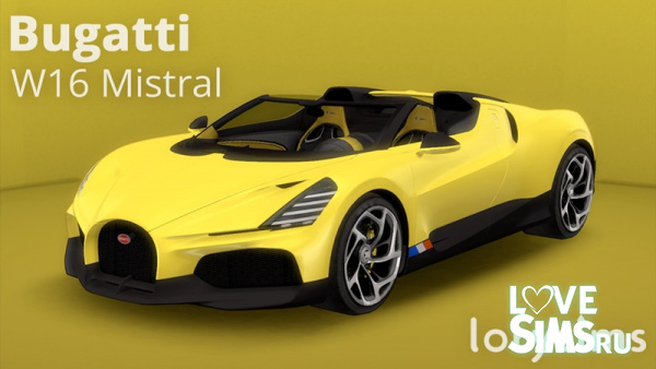 Автомобиль Bugatti W16 Mistral