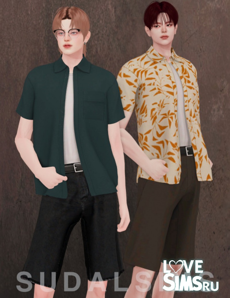 Комплект Open Shirt & Belt Pant Set