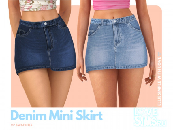 Джинсовая юбка Denim Mini Skirt