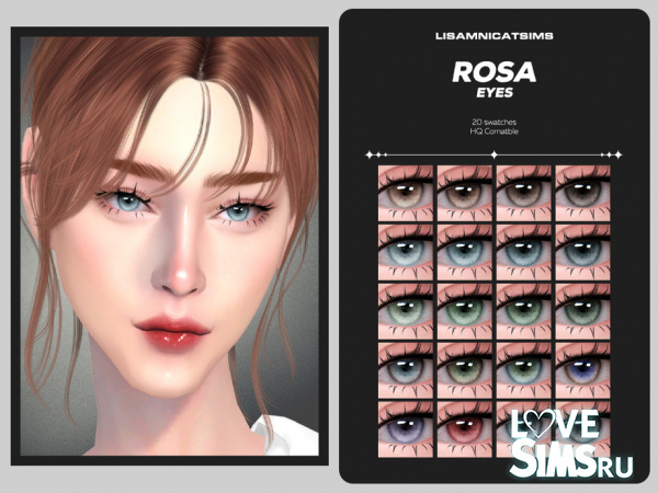 Глаза Rosa Eyes от Lisaminicatsims