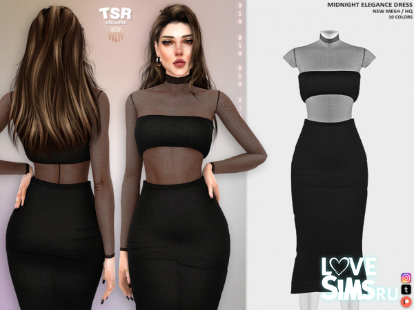 Платье MIDNIGHT ELEGANCE DRESS BD1356