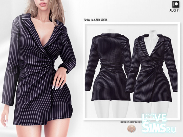 Платье BLAZER DRESS P218