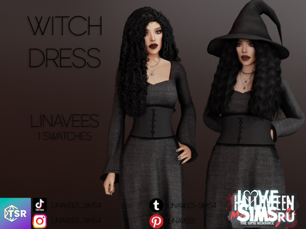 Платье ведьмы WITCH DRESS