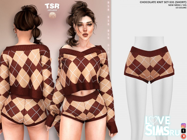 Вязаный комплект CHOCOLATE KNIT SET