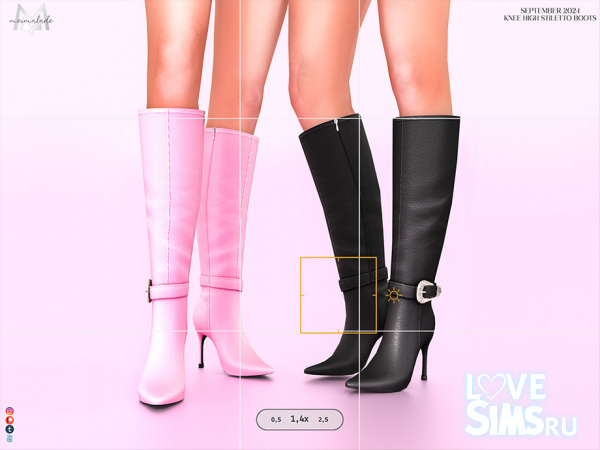 Сапоги Knee High Stiletto Boots