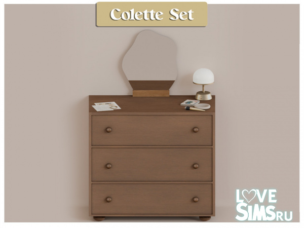 Комод и декор Colette Set