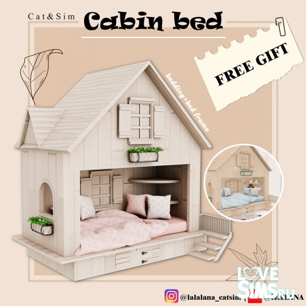 Кровать в домике Cabin Bed от Lalalana