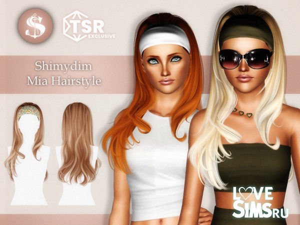 Волосы с завитками Mia Hairstyle
