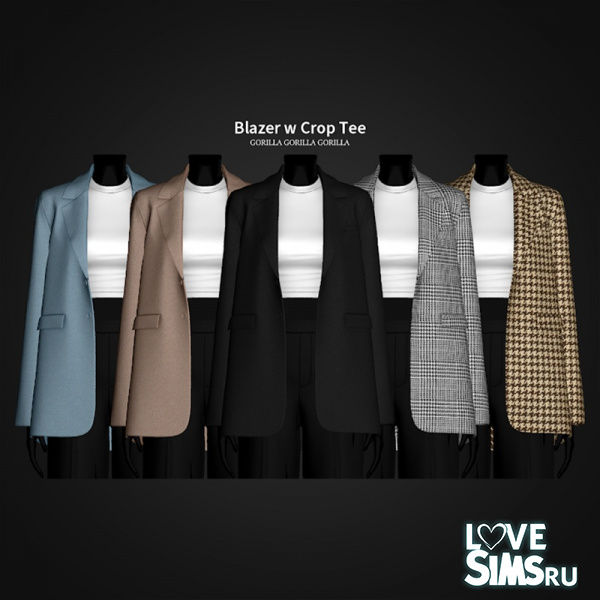 Женский блейзер Blazer w Crop Tee