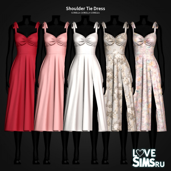 Платье Shoulder Tie Dress