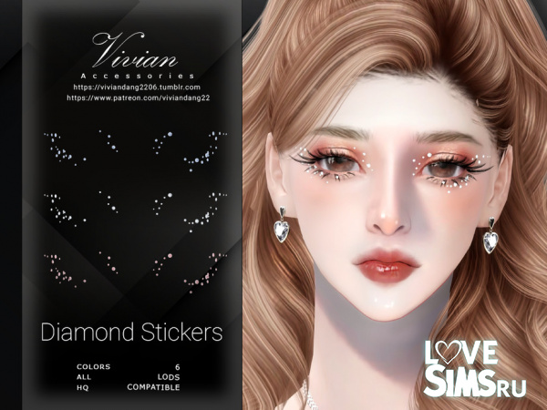 Стразы для глаз Diamond Stickers