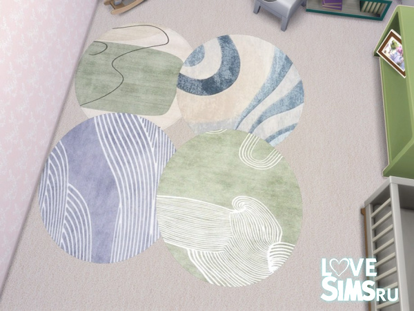 Коврики On the Line Circle Rugs