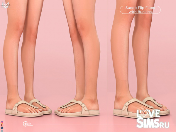 Шлепанцы Flip Flops with Buckles S582