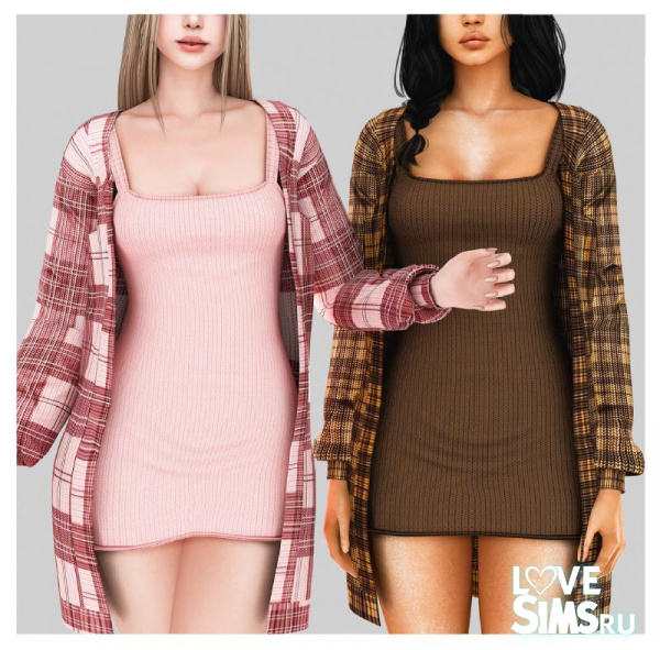 Платье Hailey Dress With Cardigan