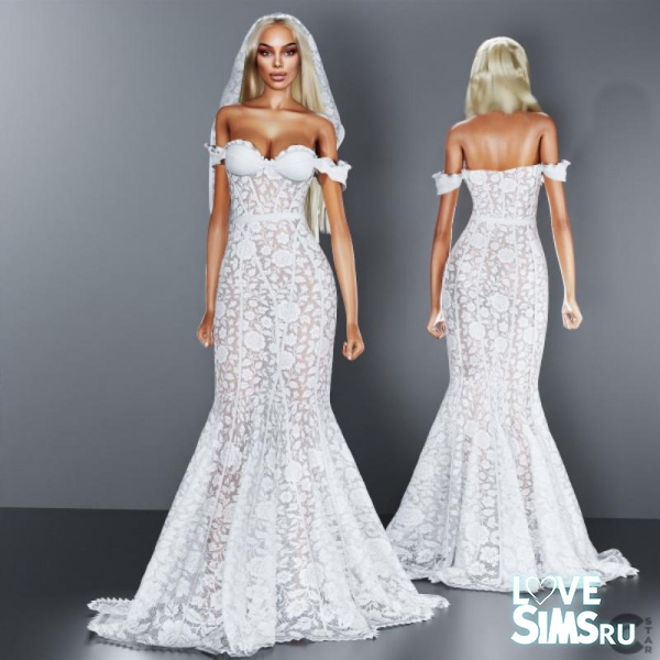 Платье Wedding Lace Mermaid Gown