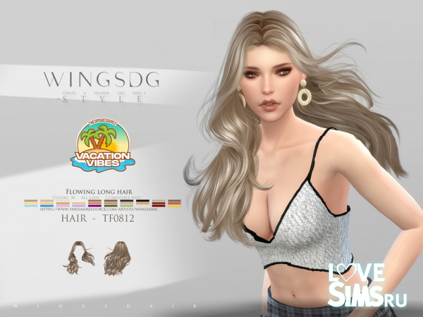 Прическа TF0812 Flowing Long Hair
