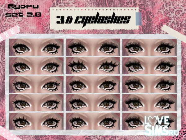 Ресницы Gyaru 3D Eyelashes