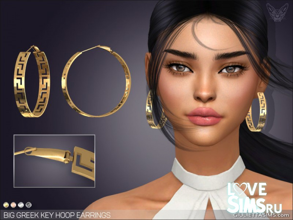Серьги Big Greek Hoop Earrings